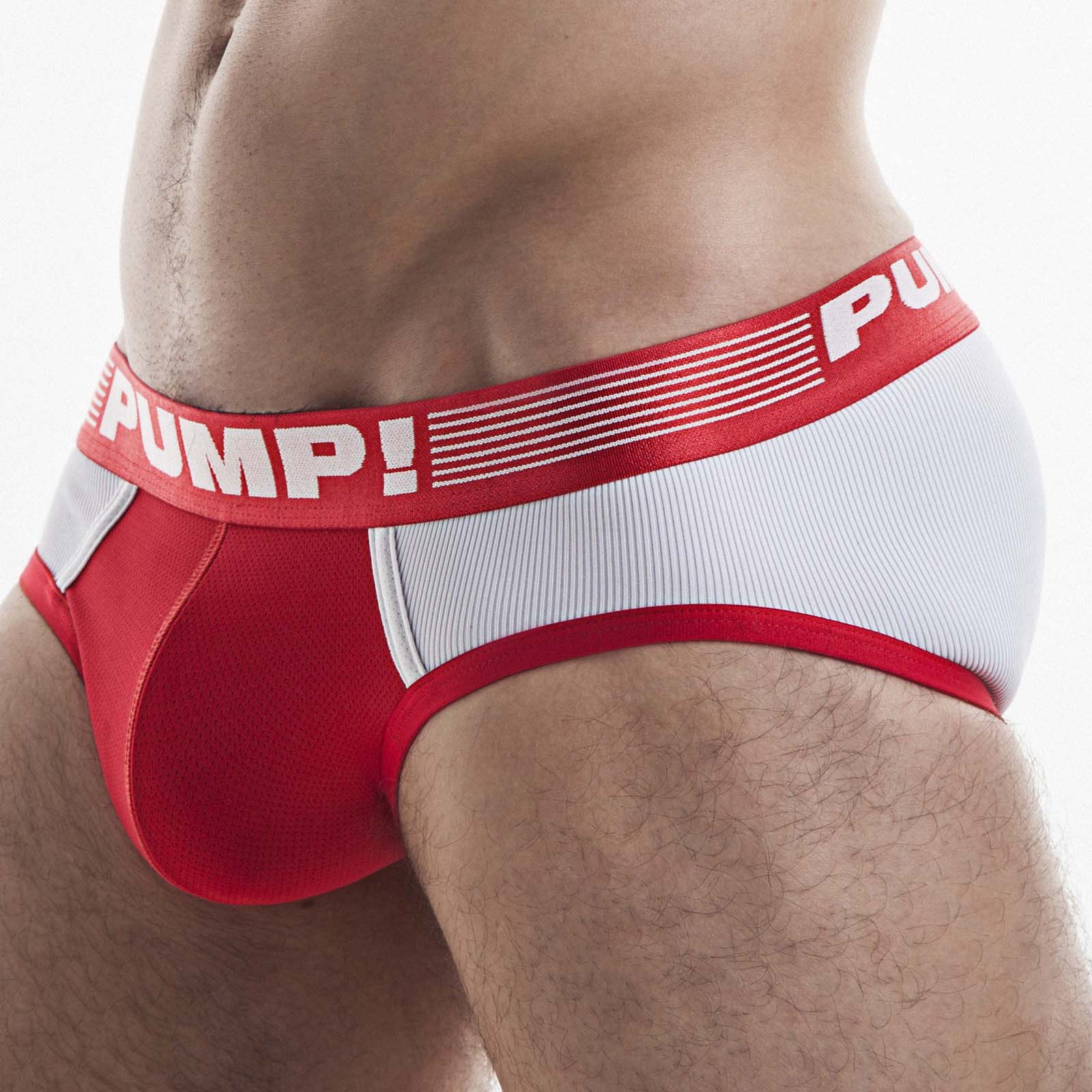 Slip Pump! Red Ribbed 12043