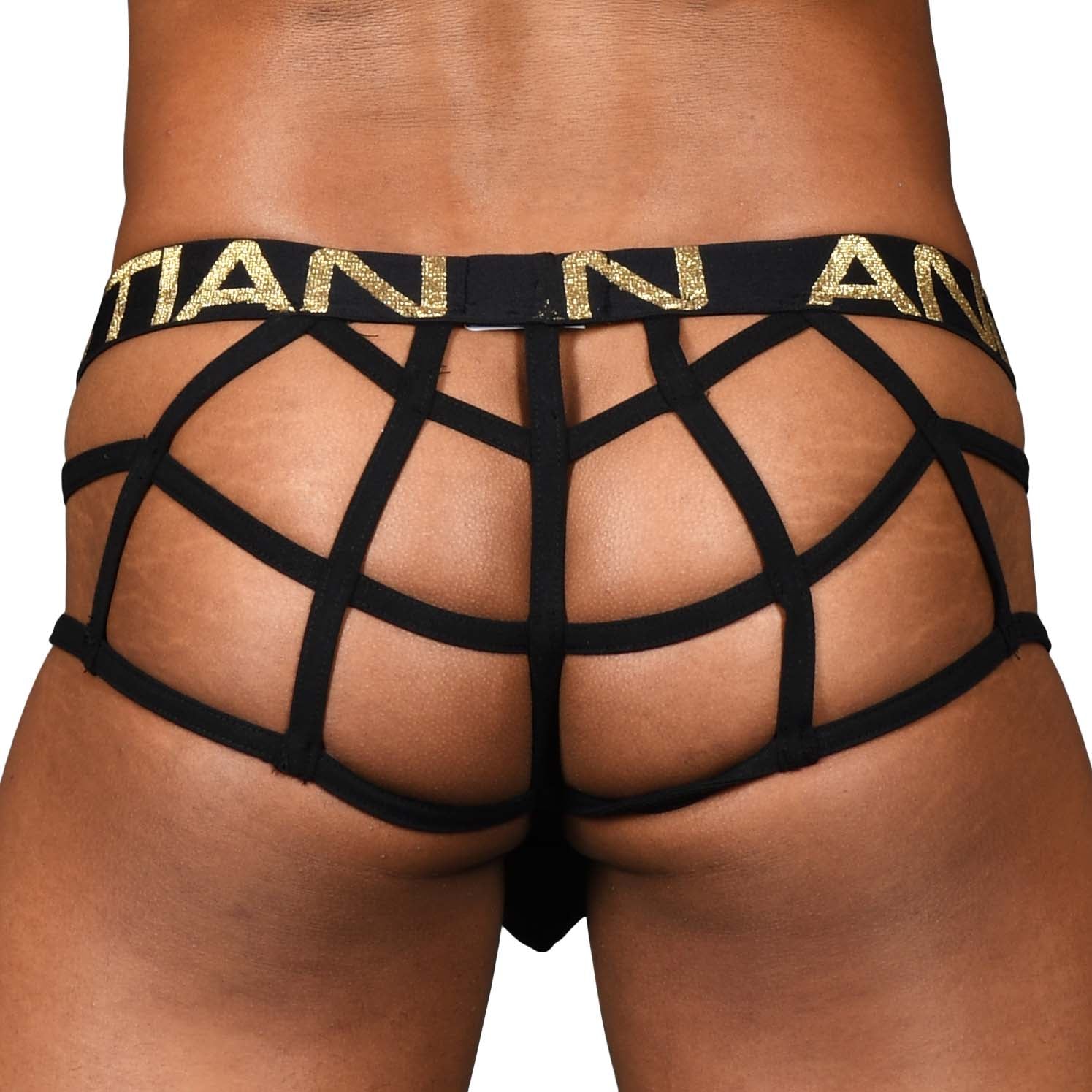 String Andrew Christian Lattice Lace Sheer Web 91493