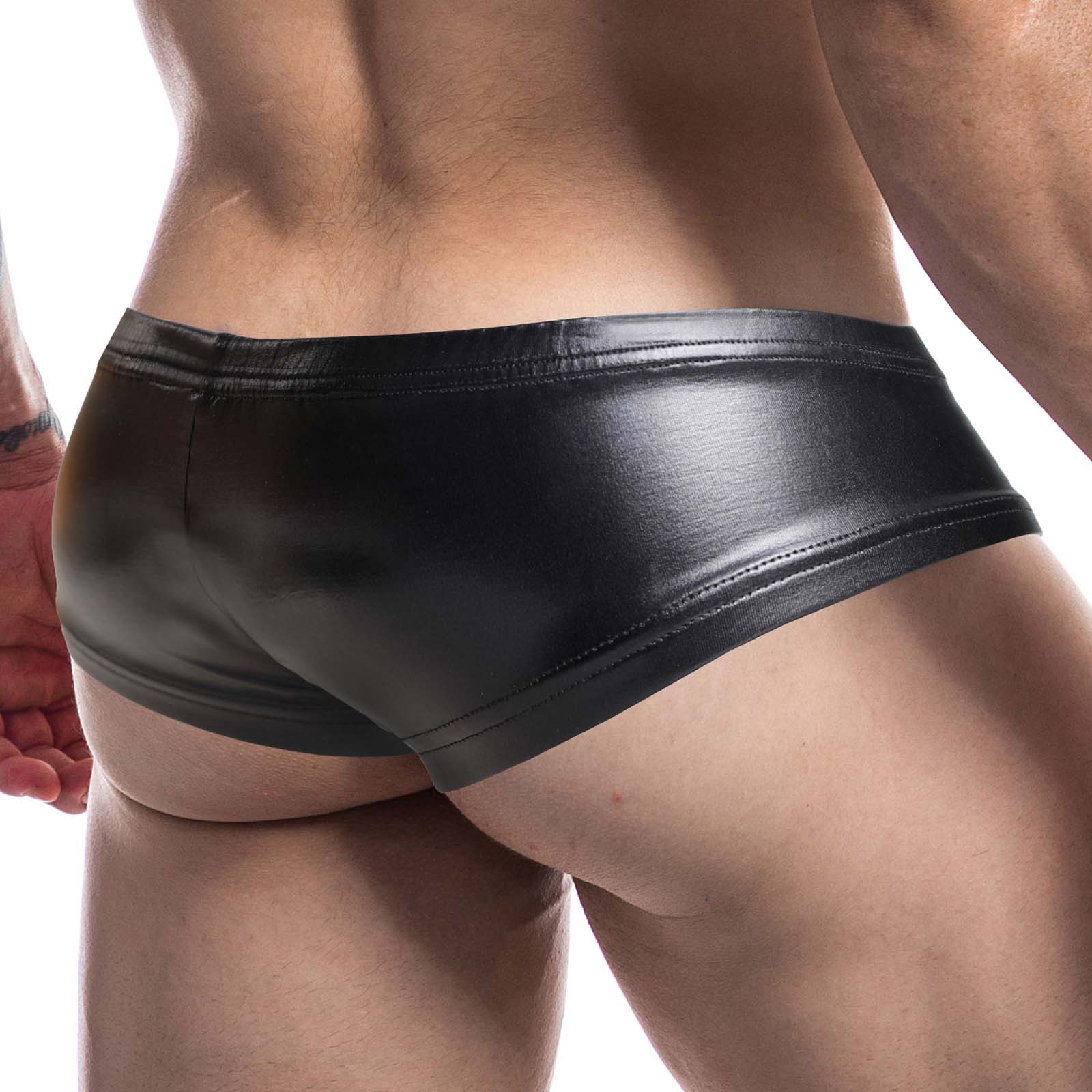 Boxer Cut4Men Black Leatherette C4M10