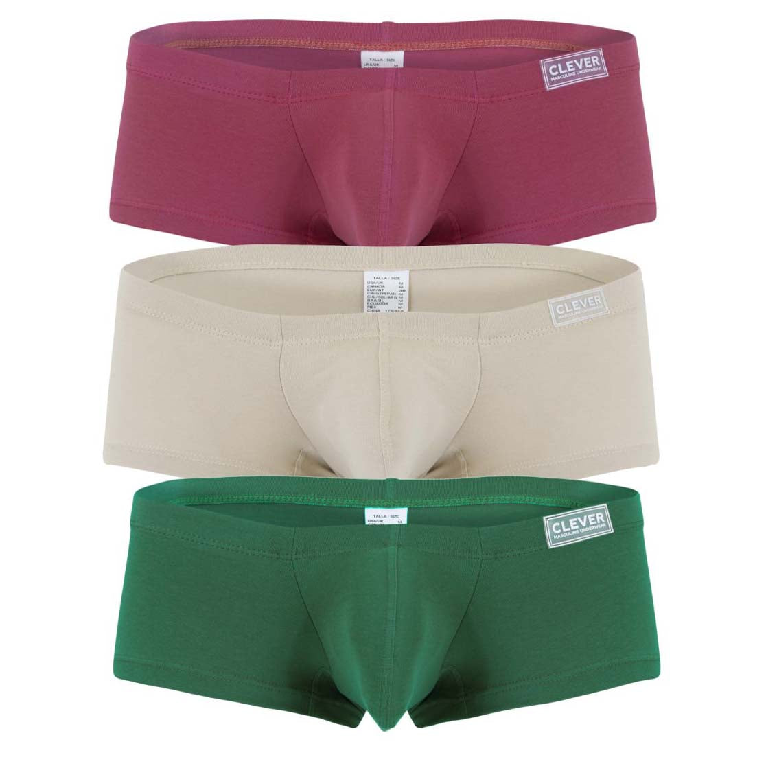 Pack de 3 boxers Clever Australian Latin 26066 Multicolore