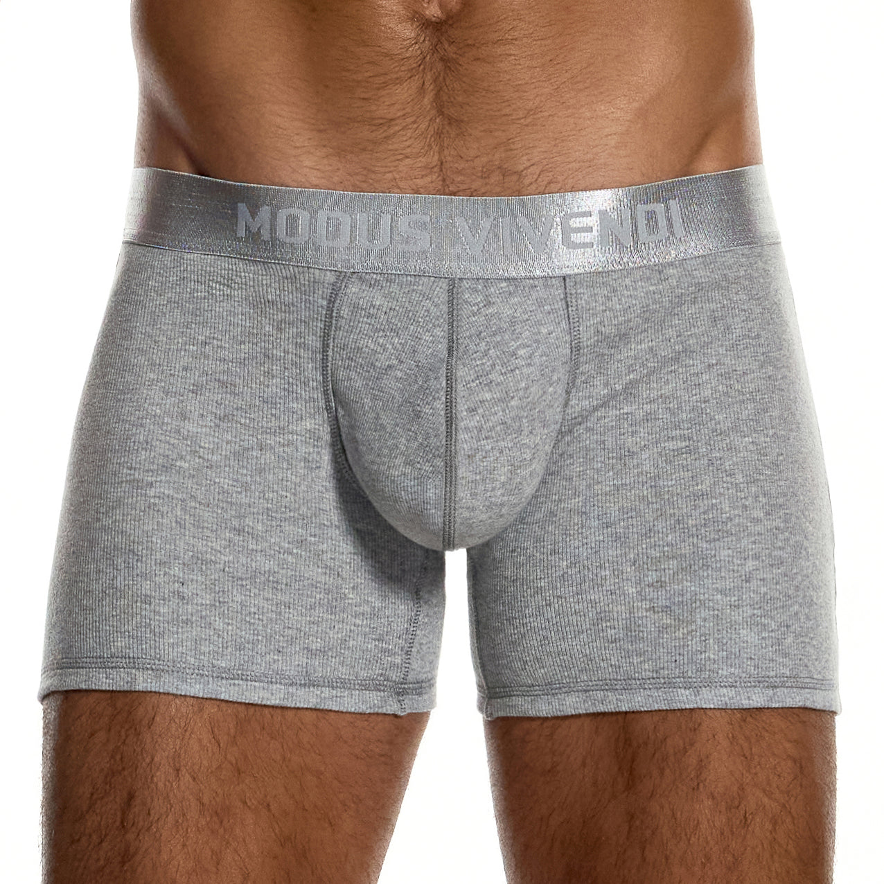 Boxer Modus Vivendi Ribbed Cotton 20623 Gris