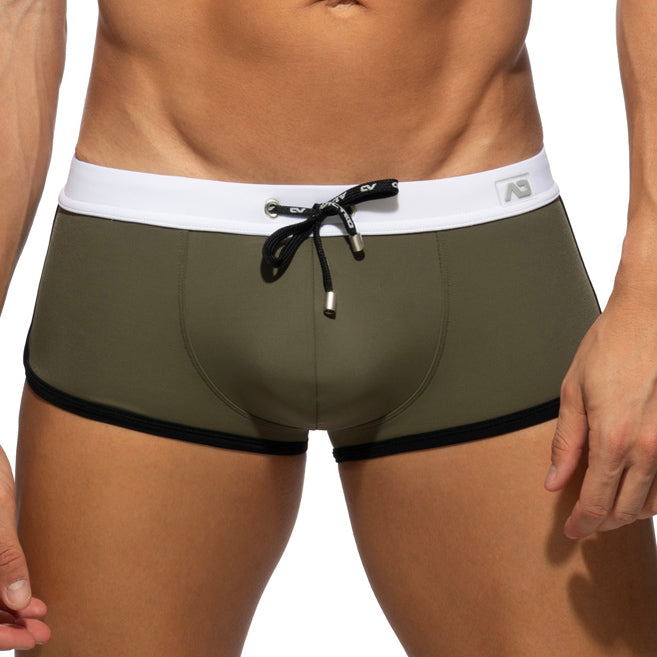 Shorty de bain Addicted Plain ADS164 Kaki