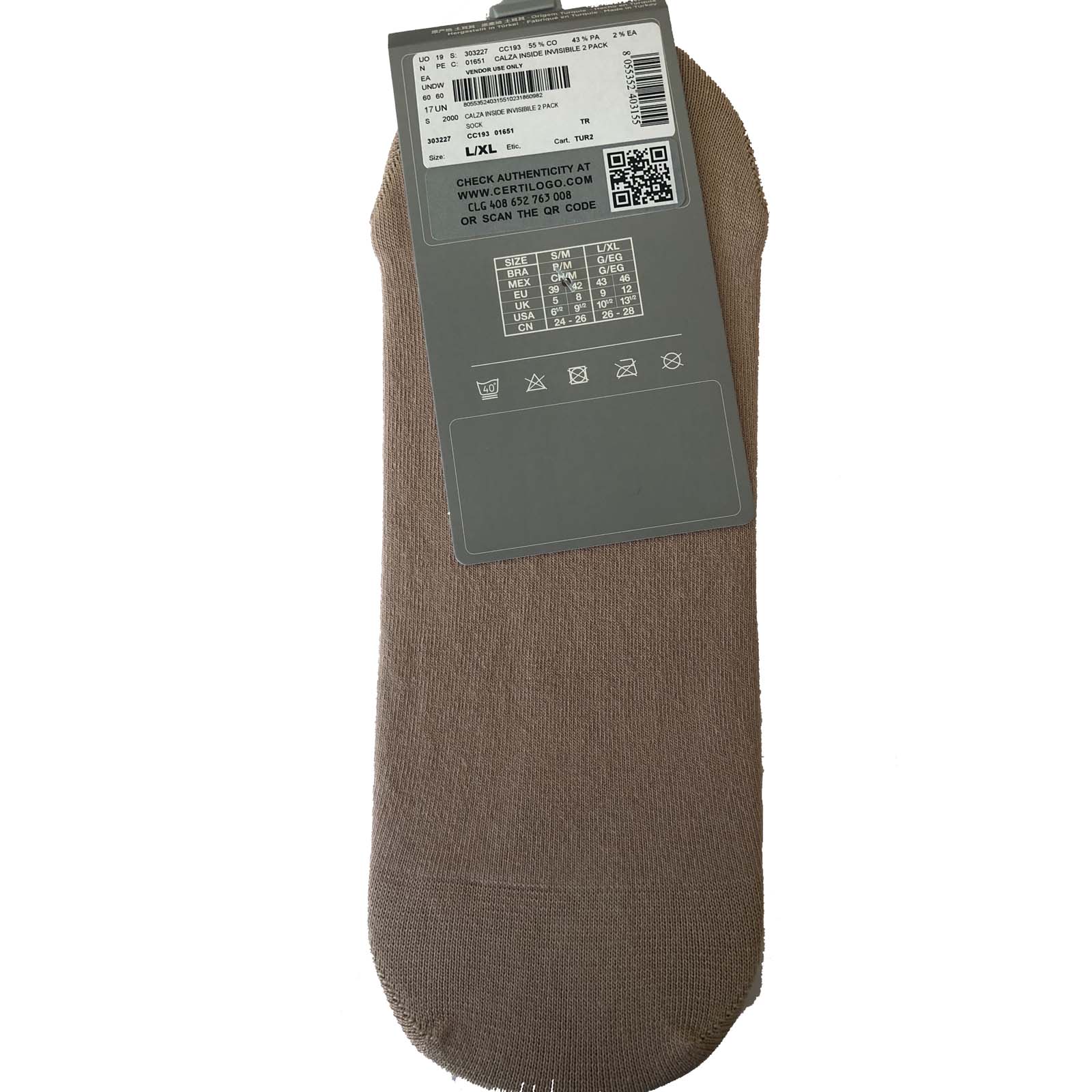 Pack de 2 paires de Chaussettes Emporio Armani 303227 C193