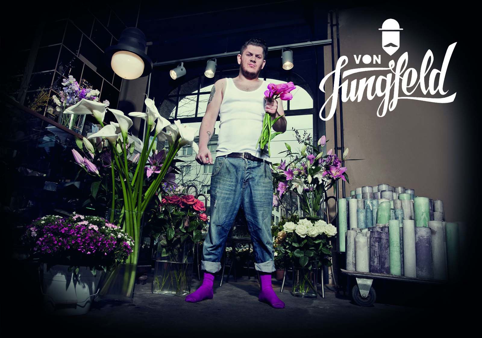 Chaussettes Von Jungfeld Burgrund