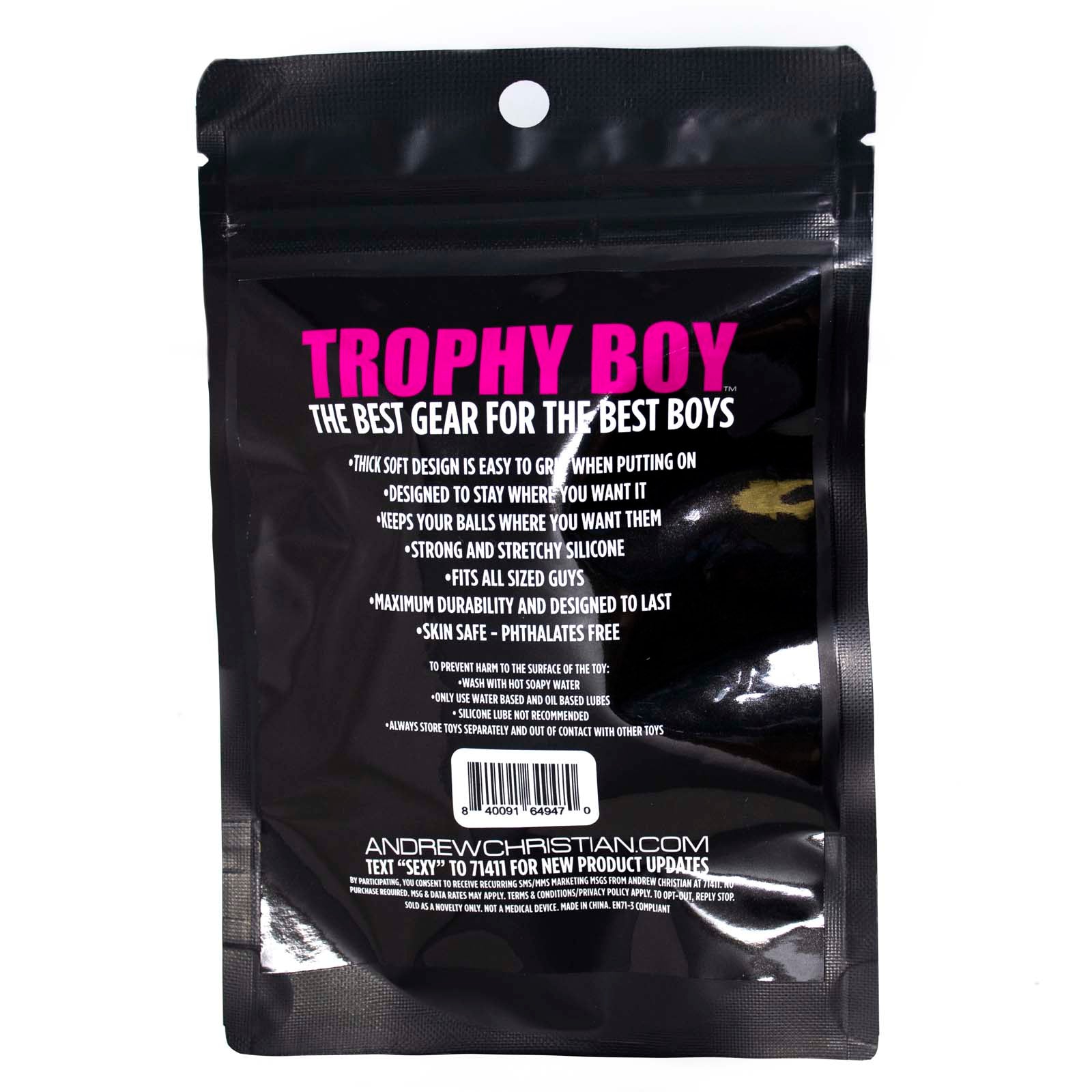 Cockring Andrew Christian Trophy Boy Ininite Pleasure Cock et Ball ring 8498