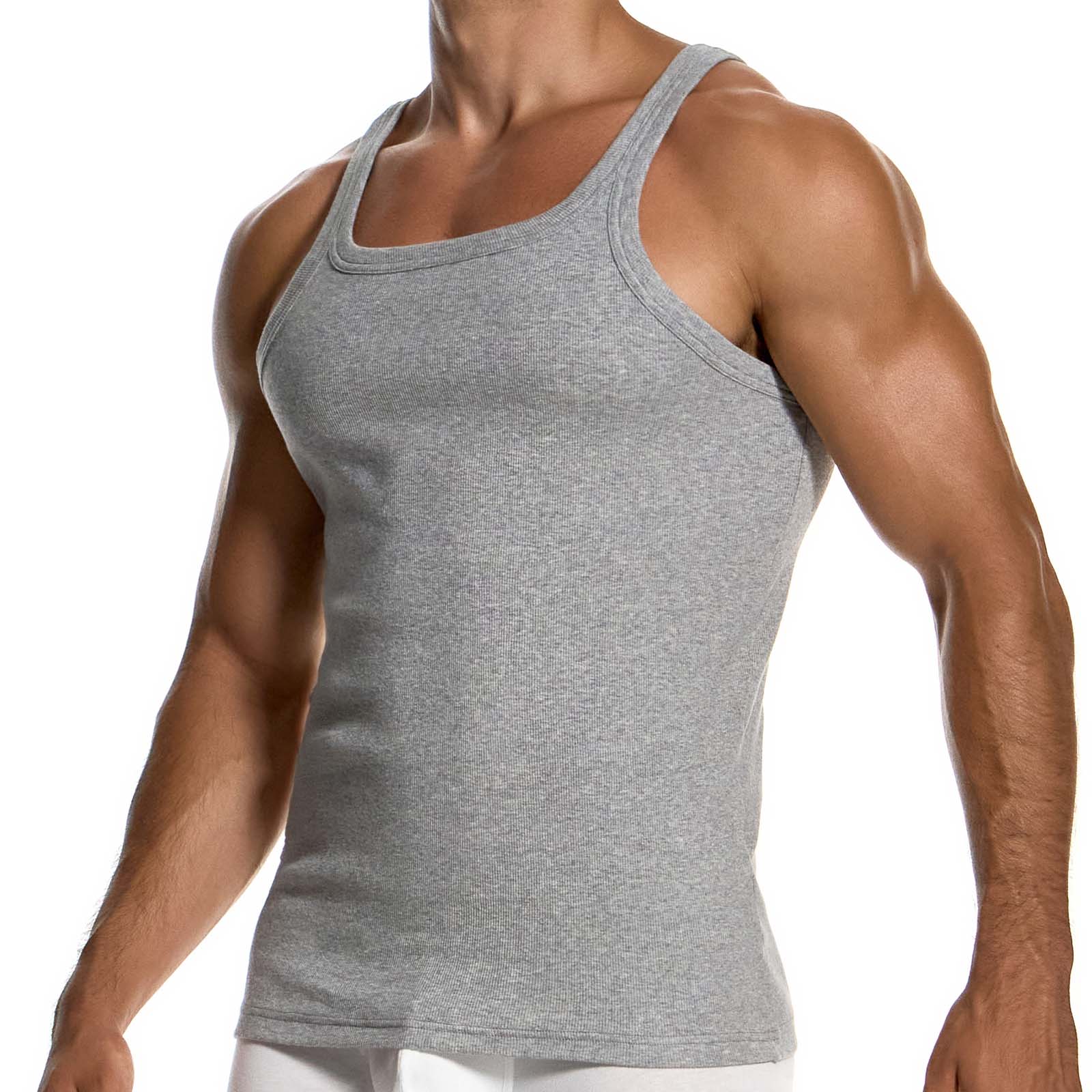 Débardeur Modus Vivendi Ribbed Cotton 20631 Gris