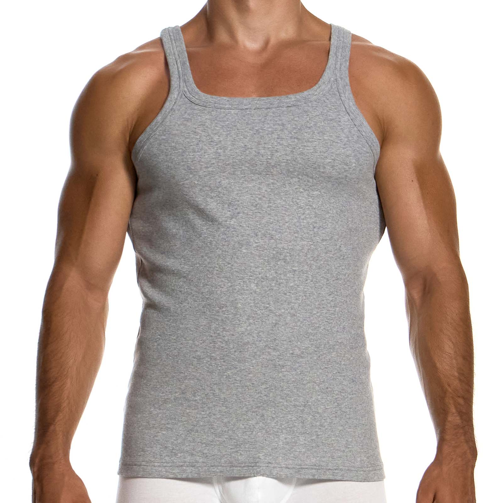 Débardeur Modus Vivendi Ribbed Cotton 20631 Gris