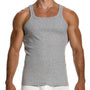Modus Vivendi Ribbed Cotton Tank Top 20631 Grey