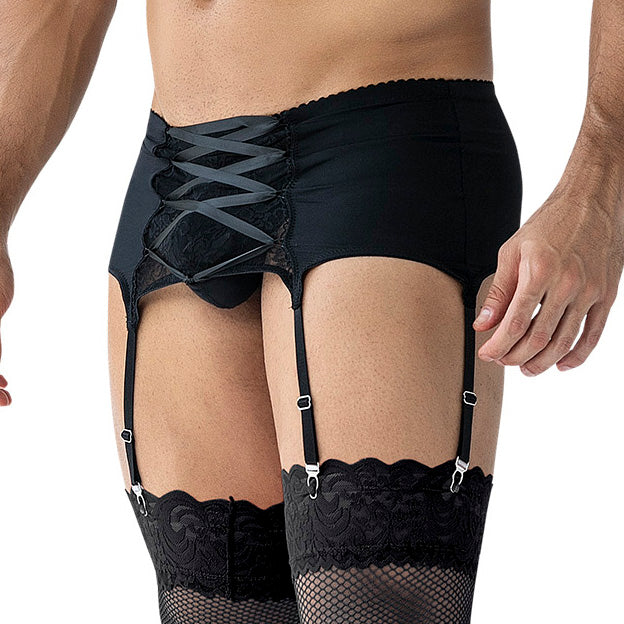 Porte Jarretelle  Cut4Men Black Crossed C4MRAV108