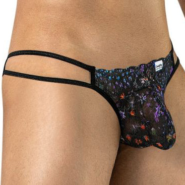 Jockstrap Candyman Printed Mesh 99977 Noir