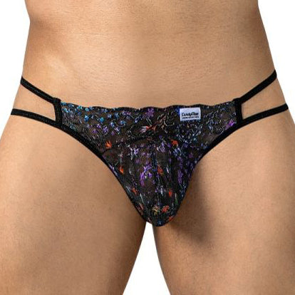 Jockstrap Candyman Printed Mesh 99977 Noir