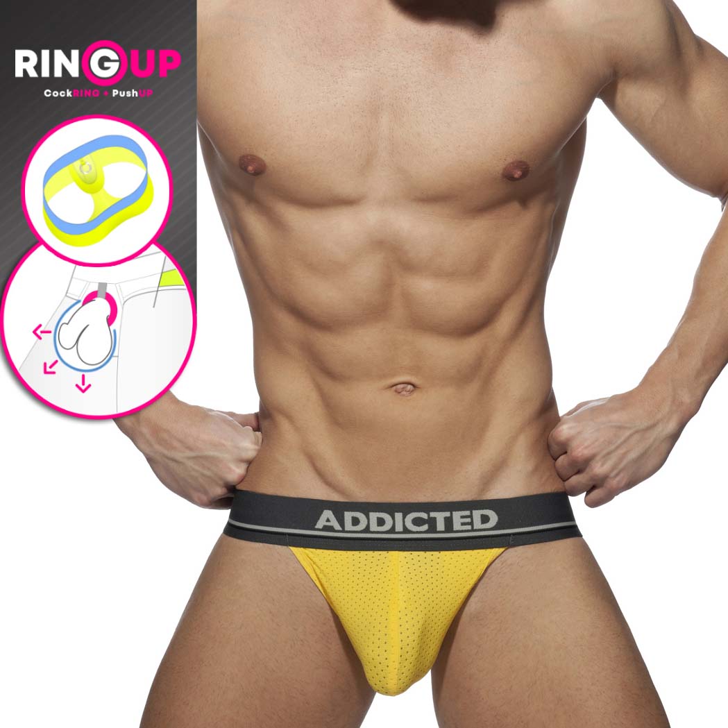 Jock Strap Cockring Addicted Mesh AD924