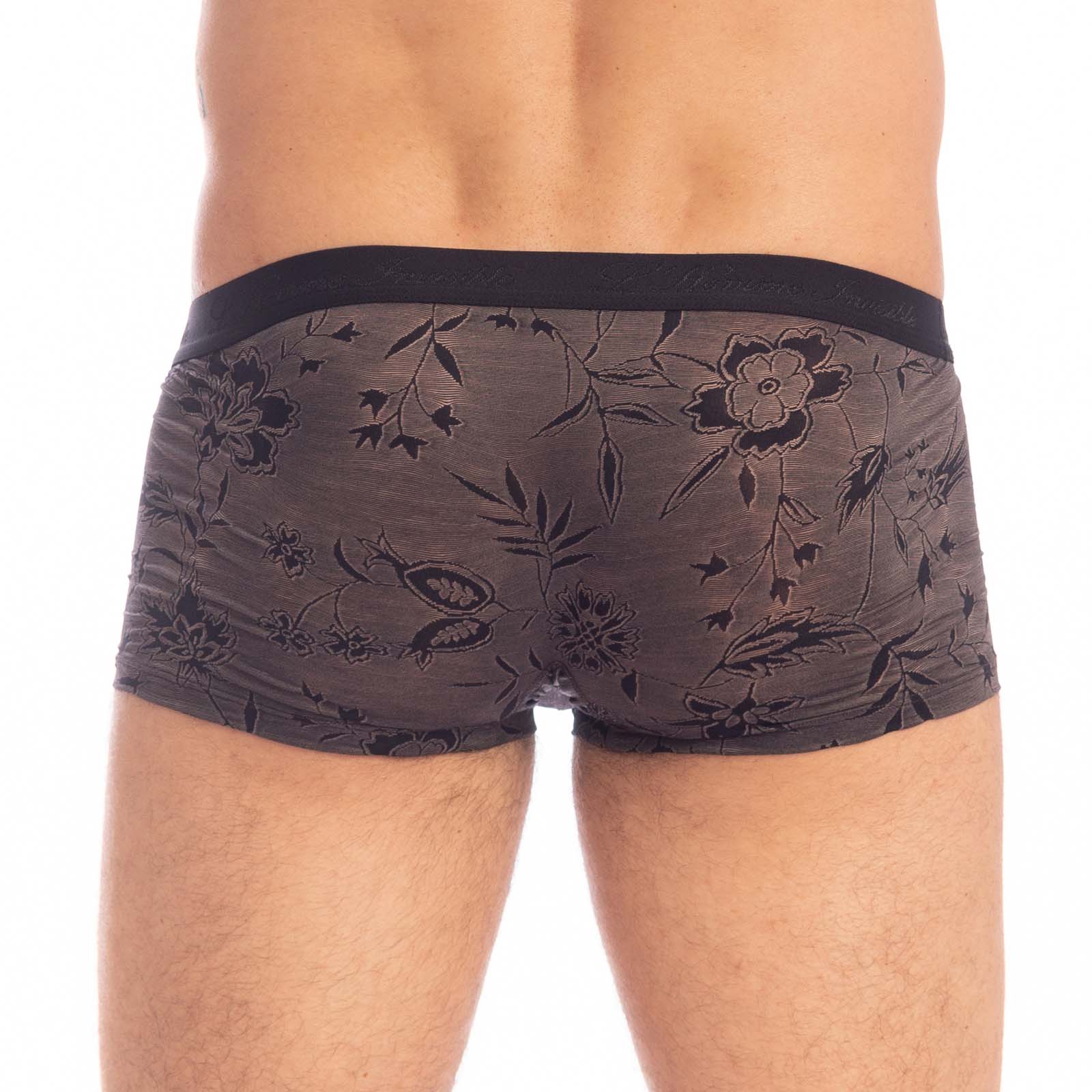 Shorty L Homme Invisible Fleur Noire MY39FLN
