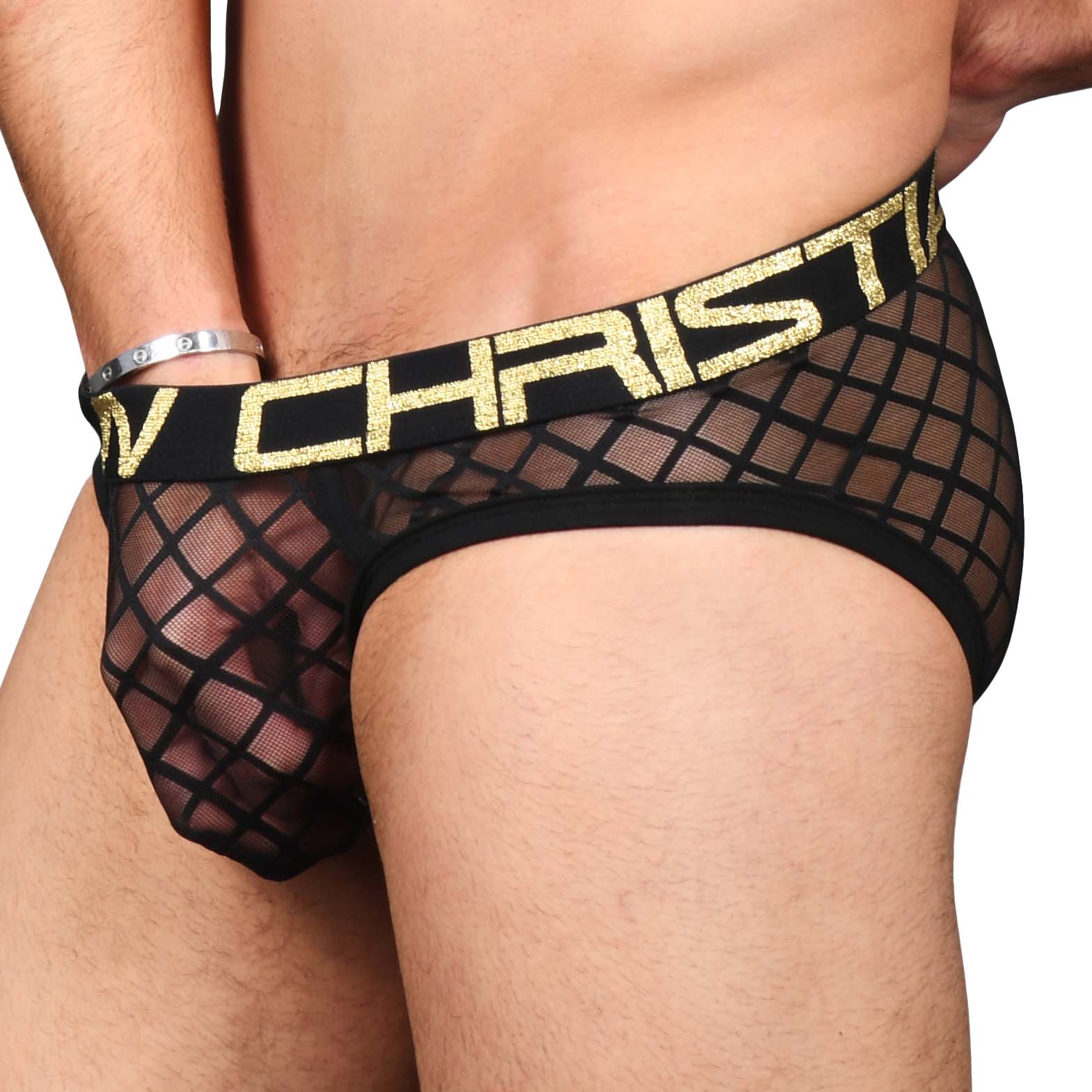 Slip Andrew Christian Lattice Lace Sheer 91409