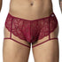 Slip Candyman Garter Lace 99905 Bordeaux - Men-attitude-refonte