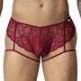 Slip Candyman Garter Lace 99905 Bordeaux - Men-attitude-refonte