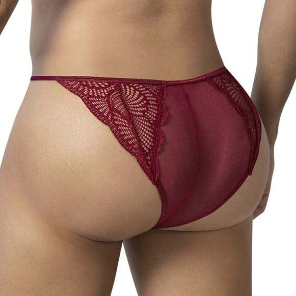 Slip Candyman Lace 99914 Bordeaux - Men-attitude-refonte