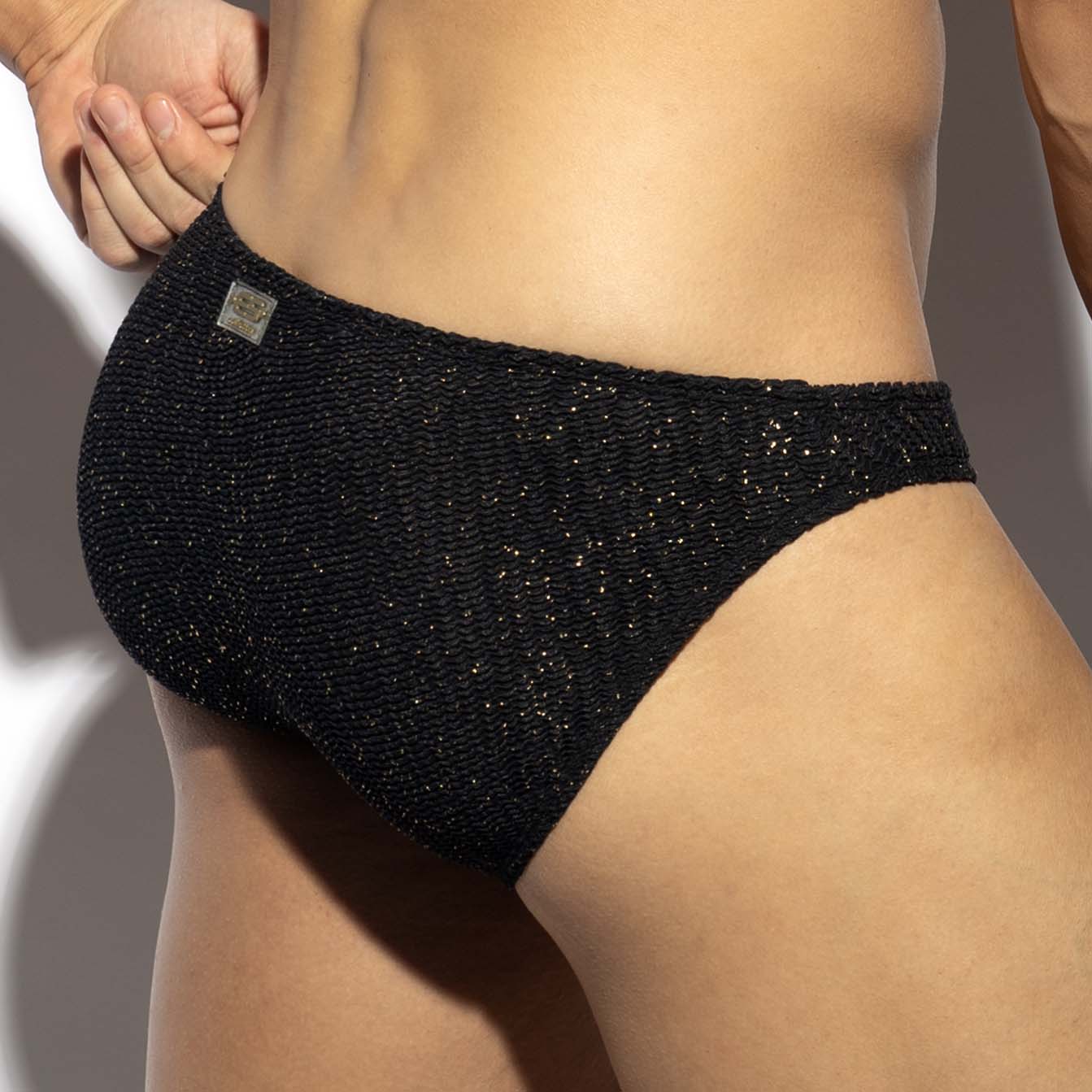 Slip Bikini ES Collection Gold Glitter UN617