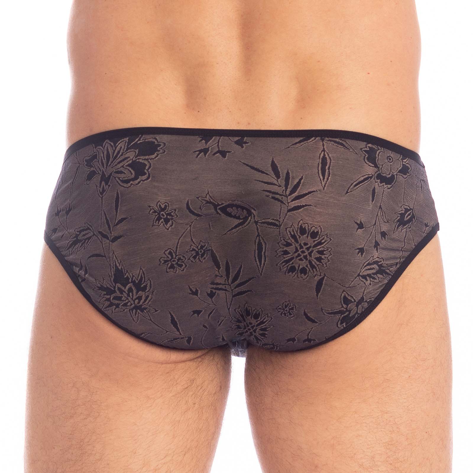 Slip L Homme Invisible Fleur Noire  MY44FLN