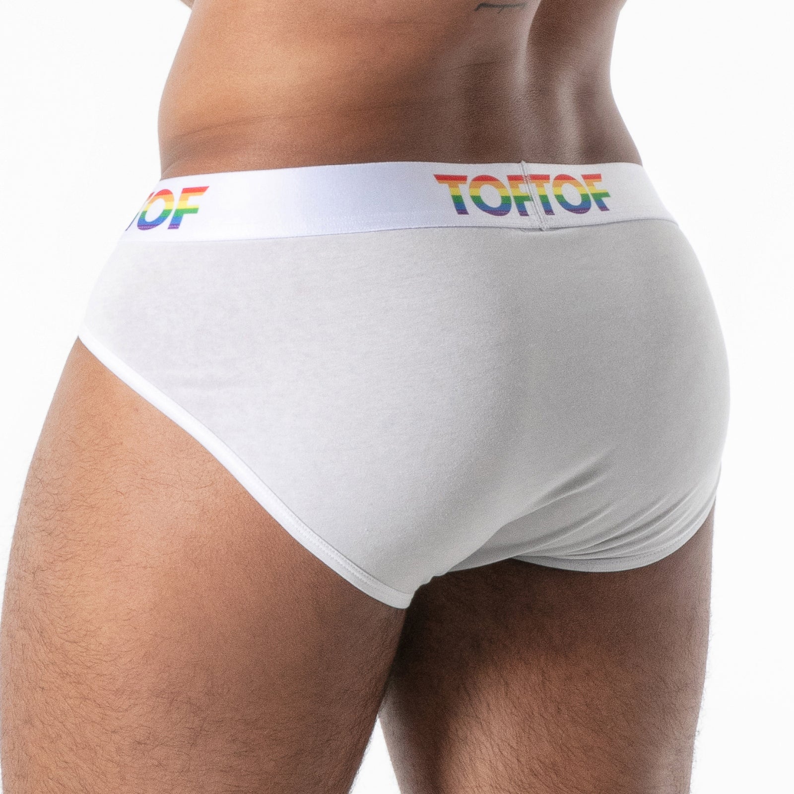 Slip Joyful Pride TOF PARIS TOF598B Blanc - Men-attitude-refonte