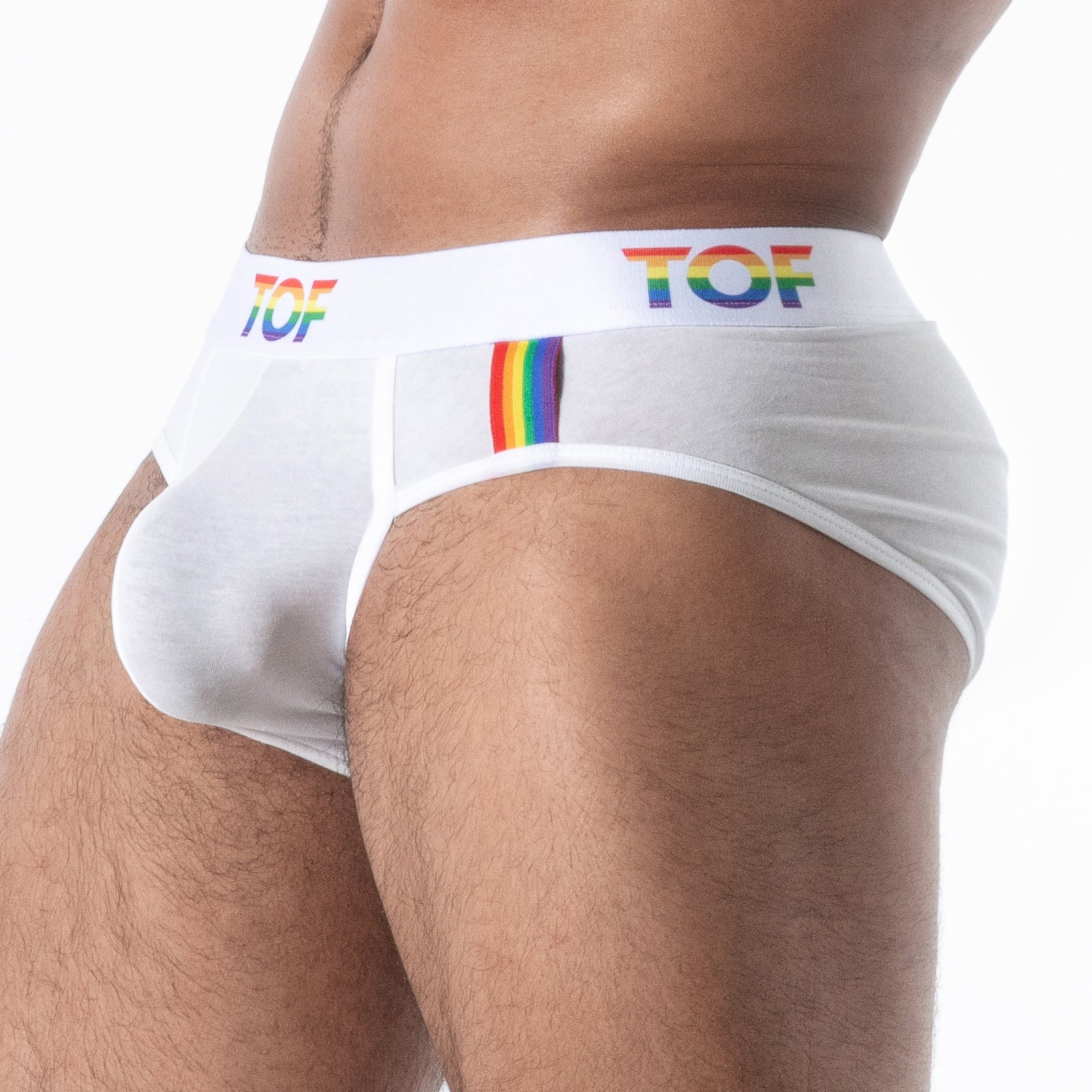 Slip Joyful Pride TOF PARIS TOF598B Blanc - Men-attitude-refonte
