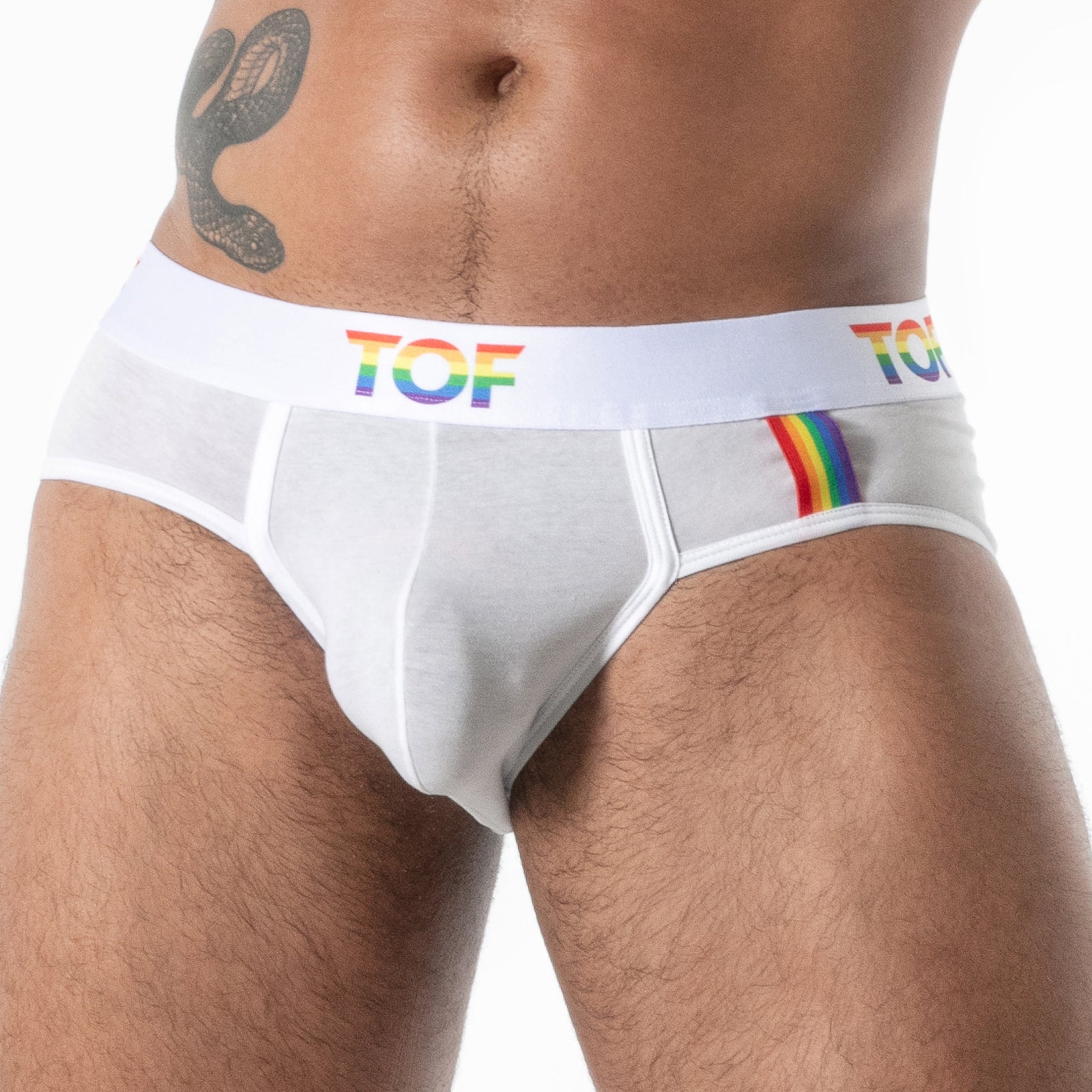 Briefs Joyful Pride TOF PARIS TOF598B White