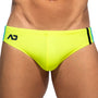 Slip de bain Addicted Low Cut Sports ADS005 Jaune