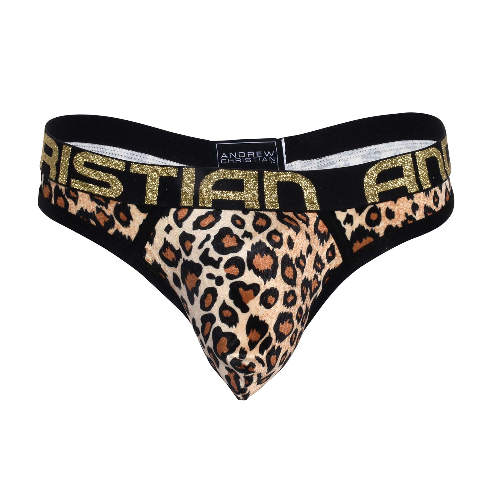 String Andrew Christian Plush Leopard Almost Naked 92296