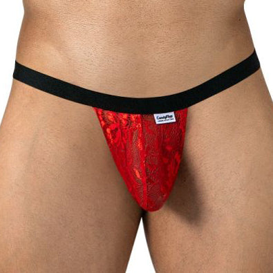 String Candyman Lace 95013 Rouge et noir