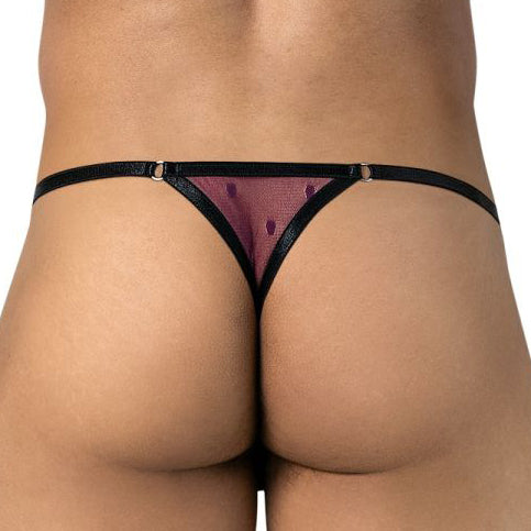 Candyman Mesh Thong 95016 Burgundy