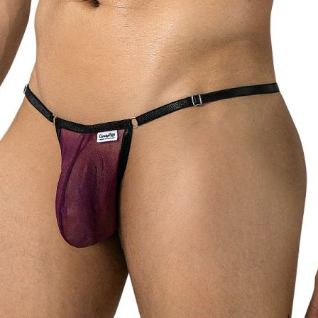 Candyman Mesh Thong 95016 Burgundy