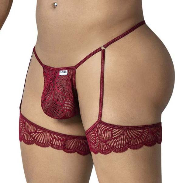 Candyman Garter Lace String 99906 Bordeaux