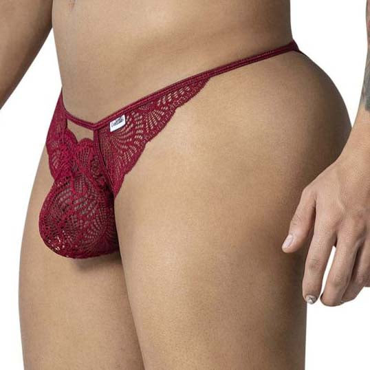 Candyman Lace String Thong 99910 Bordeaux