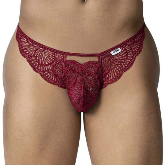 Candyman Lace String Thong 99910 Bordeaux