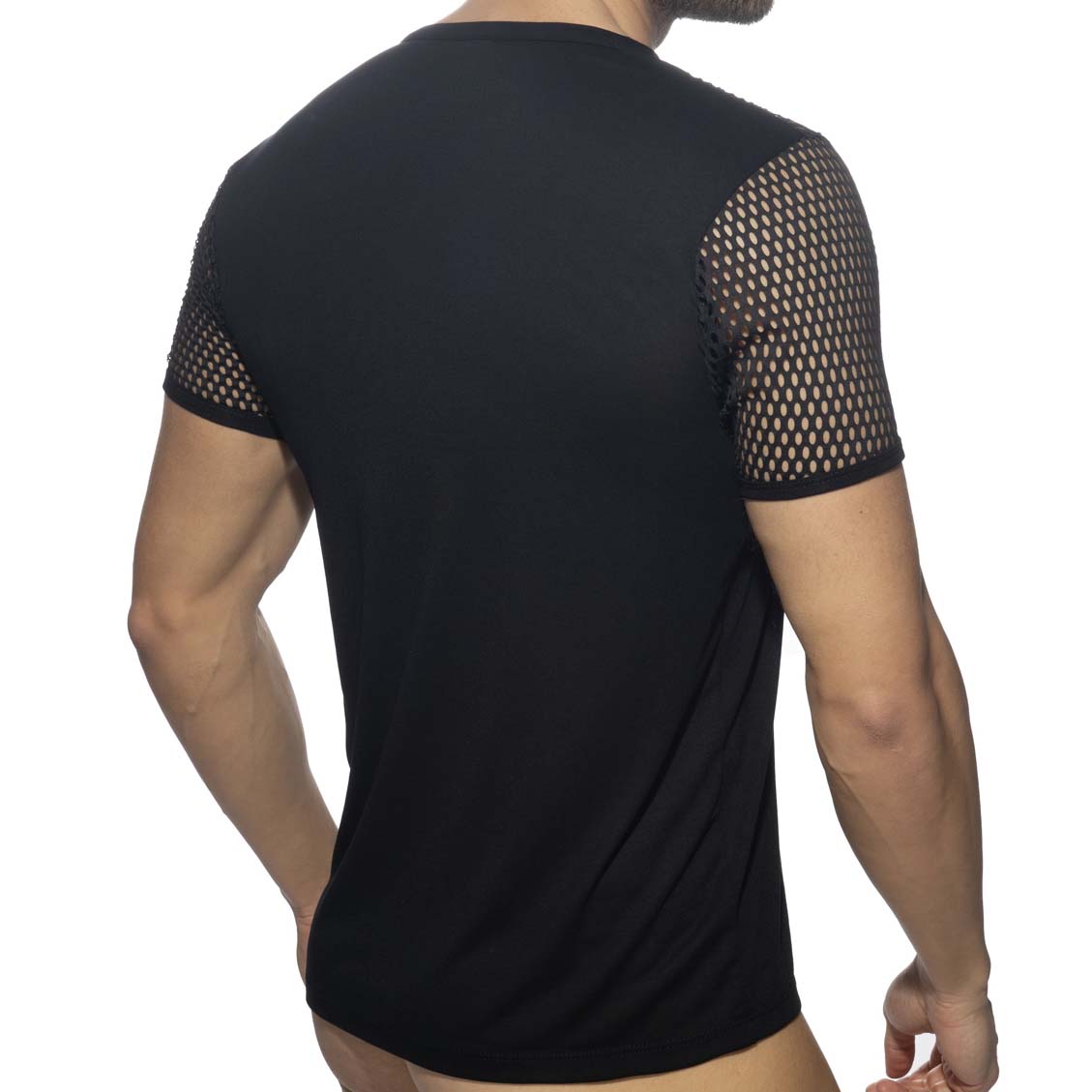 T-Shirt AD Fetish Mesh Striped ADF166