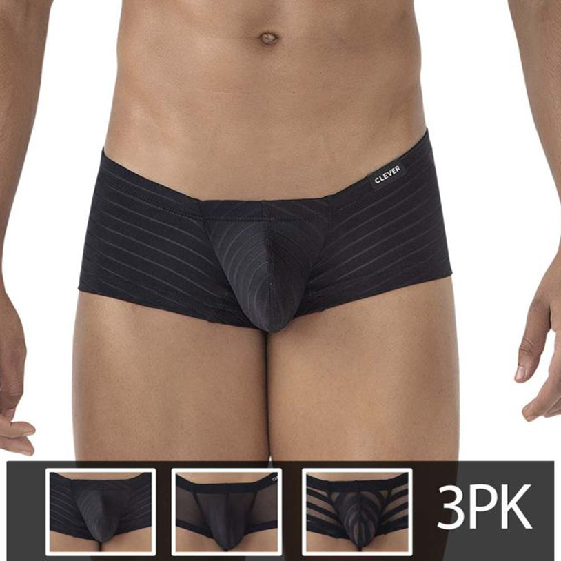 Pack of 3 trunks Clever Australian Latin Color Black-Black-Black 229938