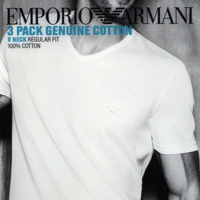 emporio armani v neck t shirts 3 pack